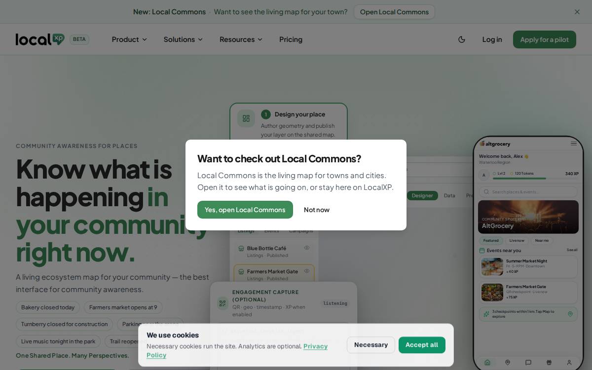 LocalXP website preview