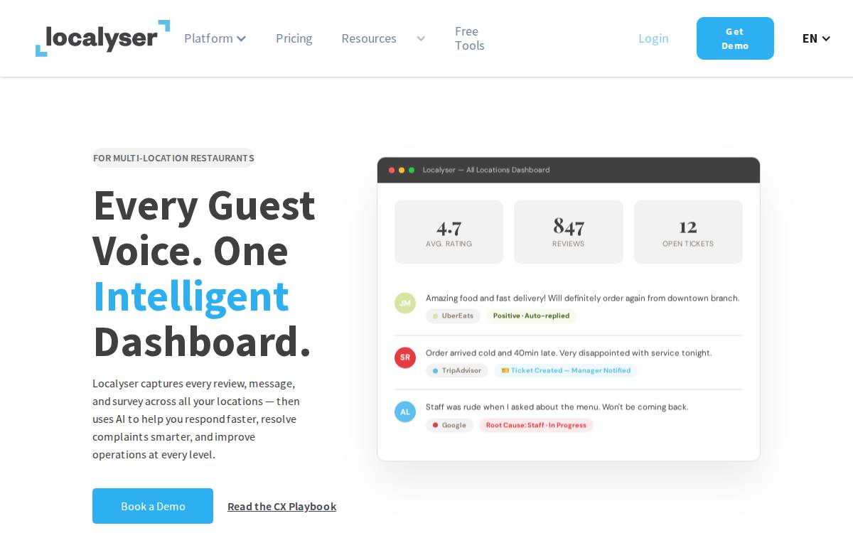 Localyser website preview