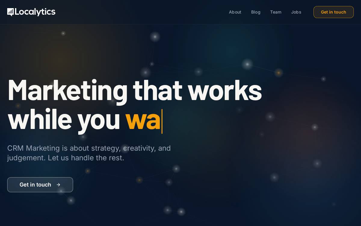 Localytics website preview