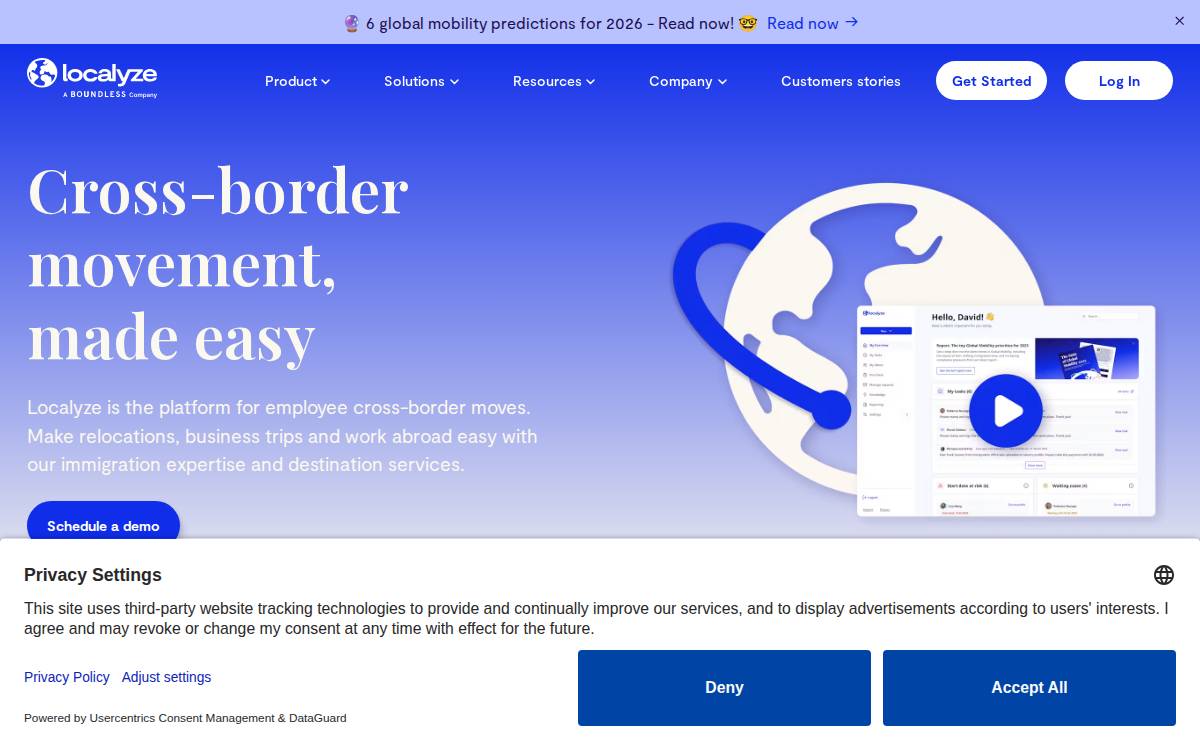 Localyze website preview