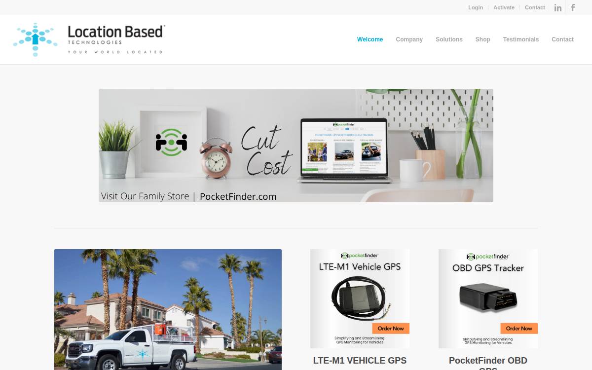 Location Based Technologies website preview