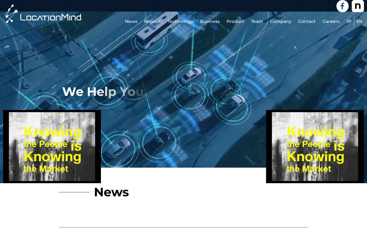 LocationMind株式会社 website preview