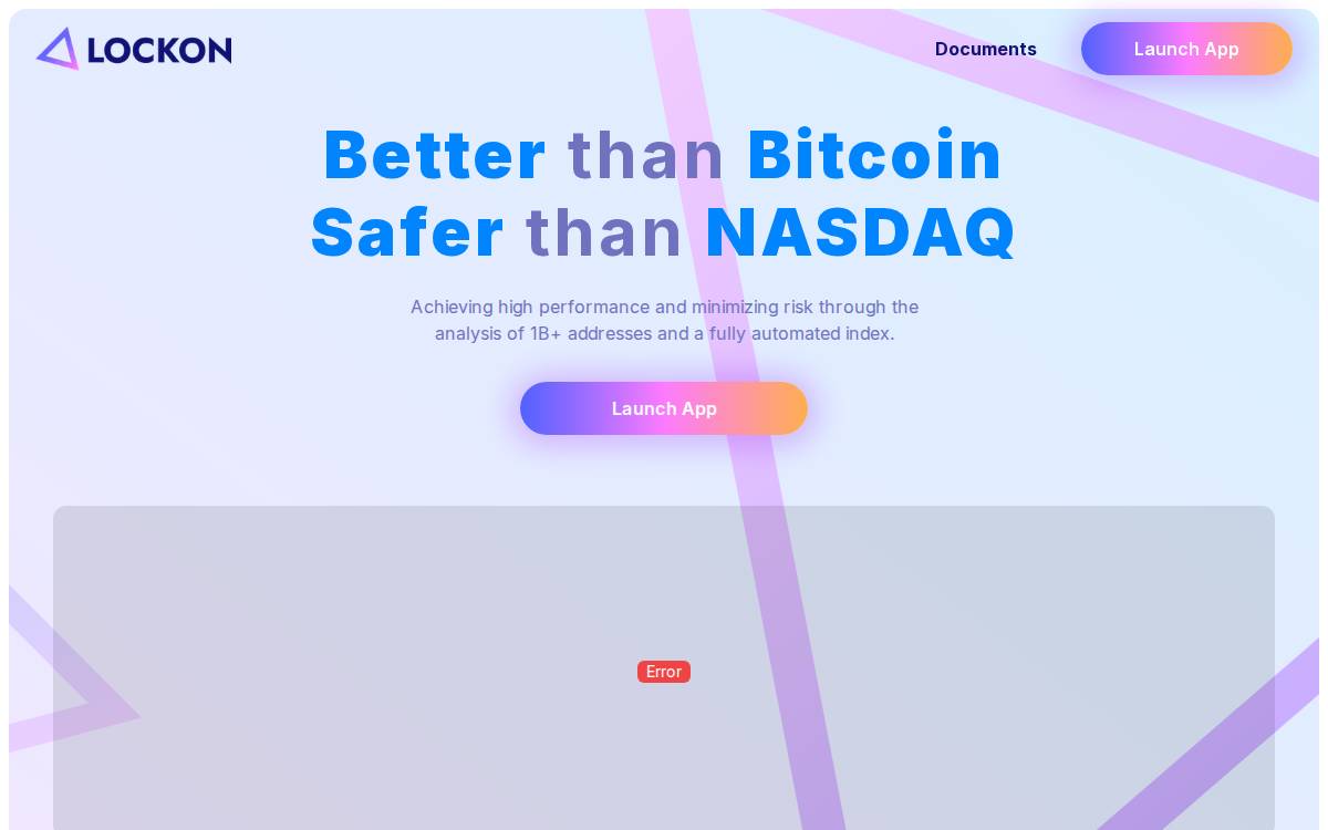 LOCK ON DeFi website preview
