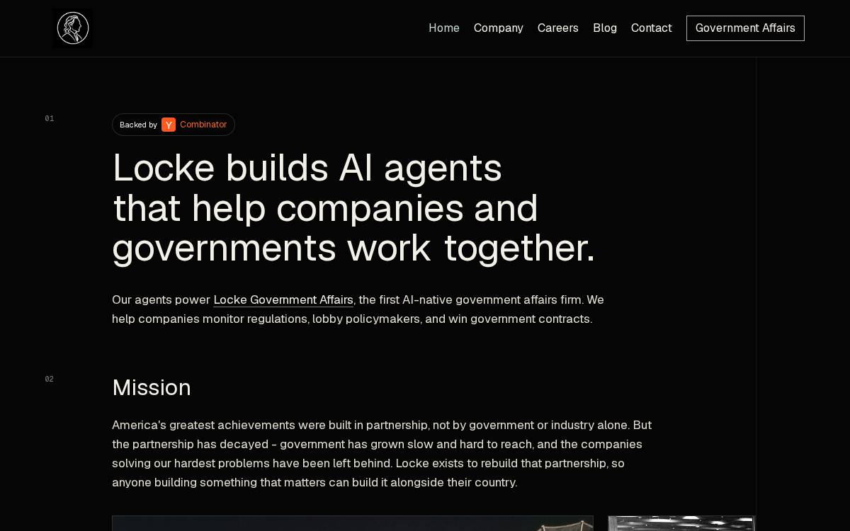 Locke website preview
