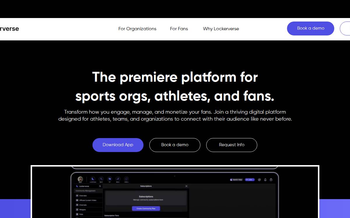 Lockerverse website preview