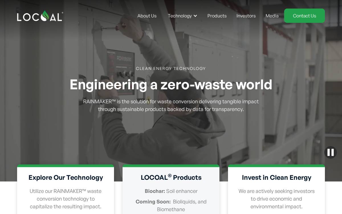 Locoal website preview