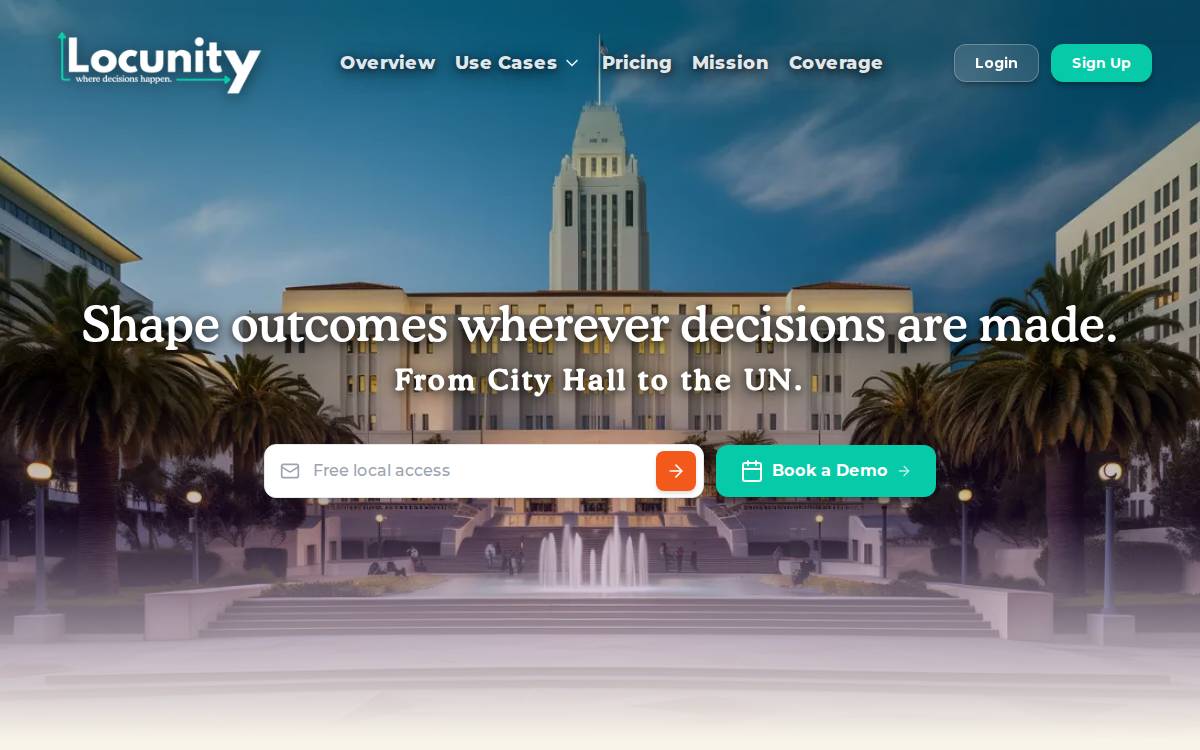 Locunity website preview