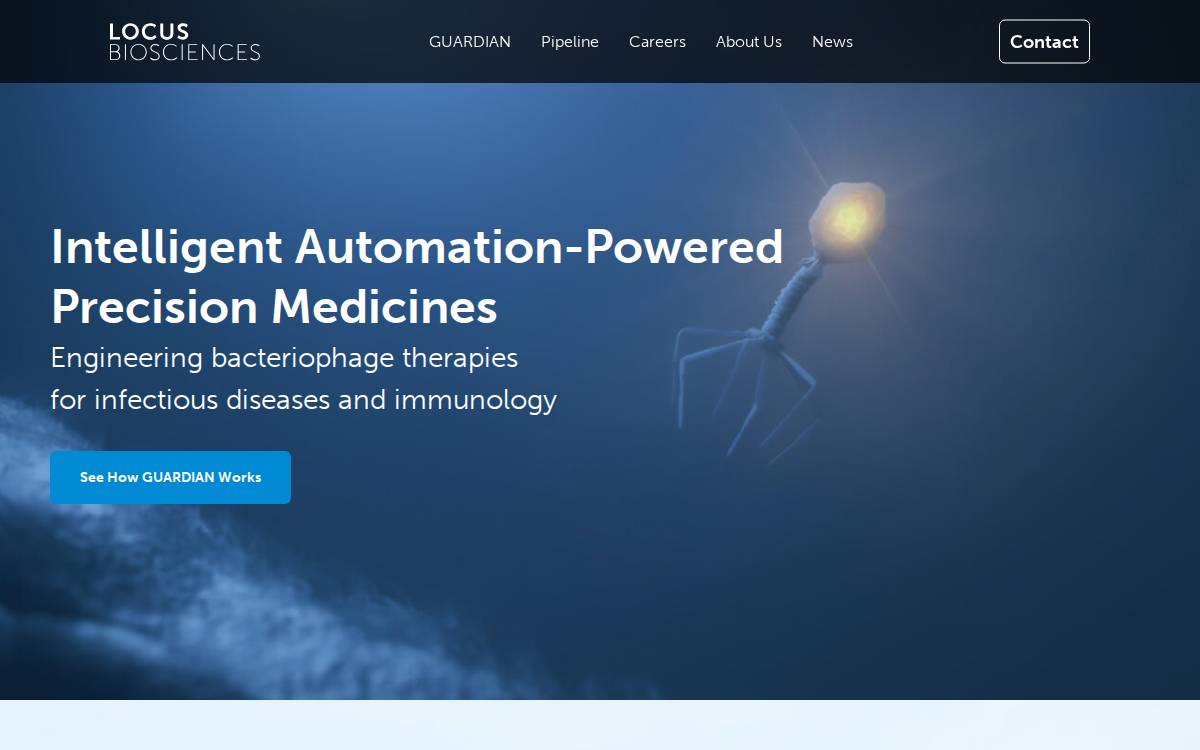 Locus Biosciences website preview