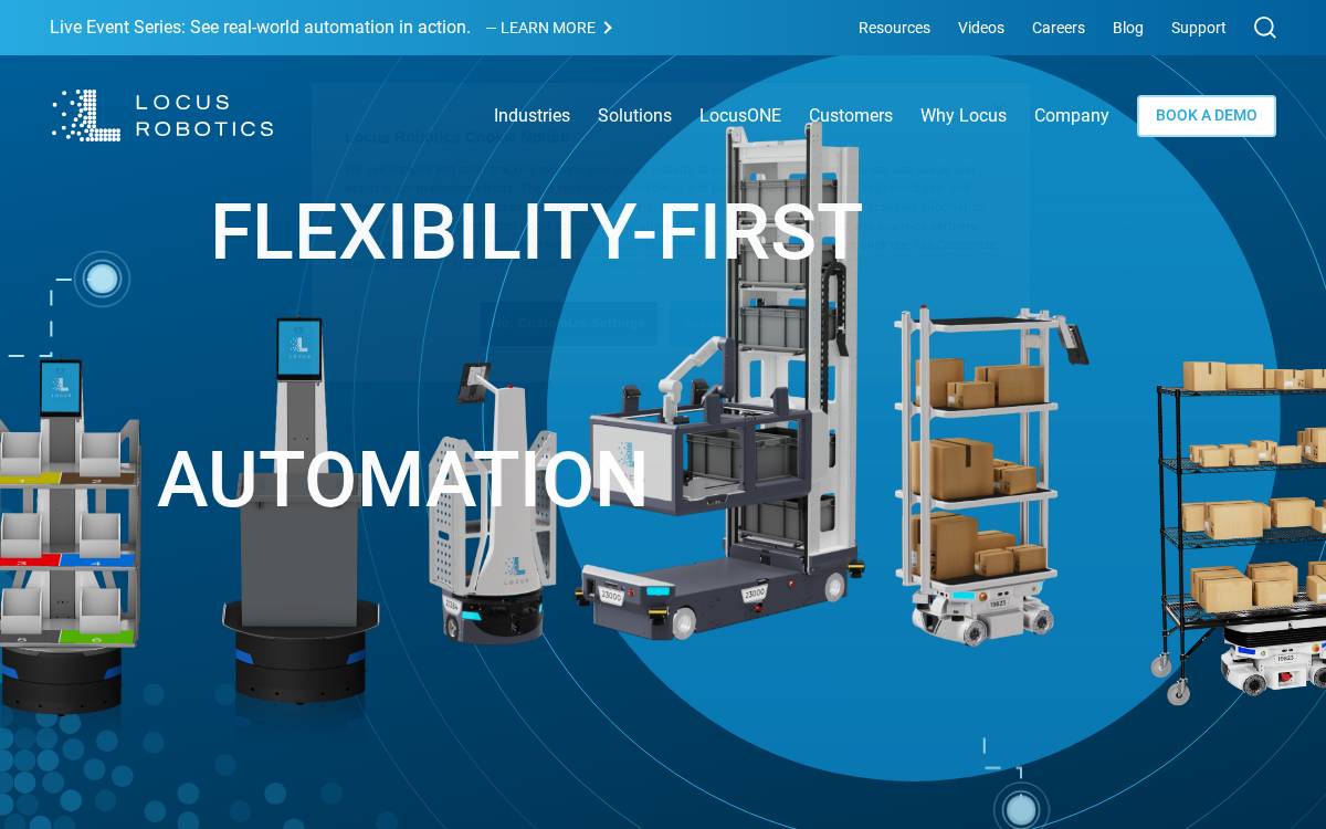 Locus Robotics website preview