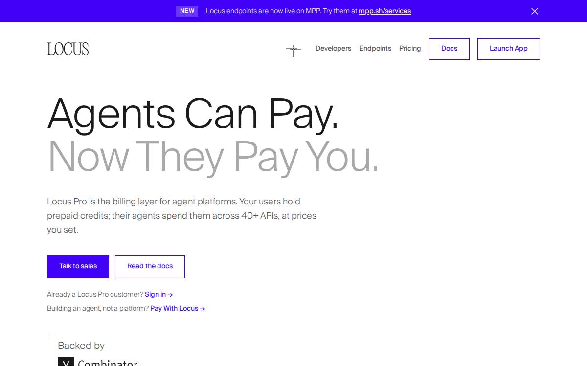 Locus website preview