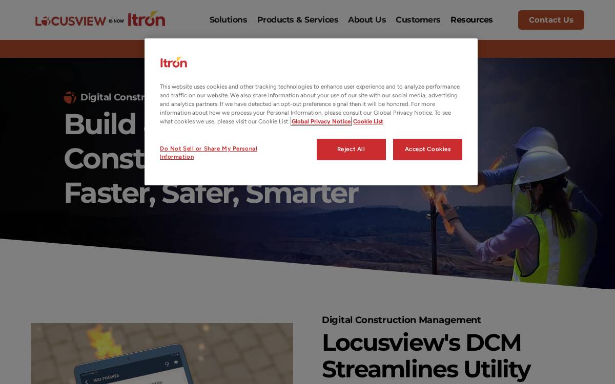 Locusview website preview