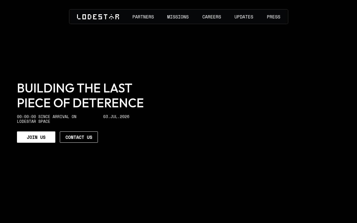 Lodestar website preview