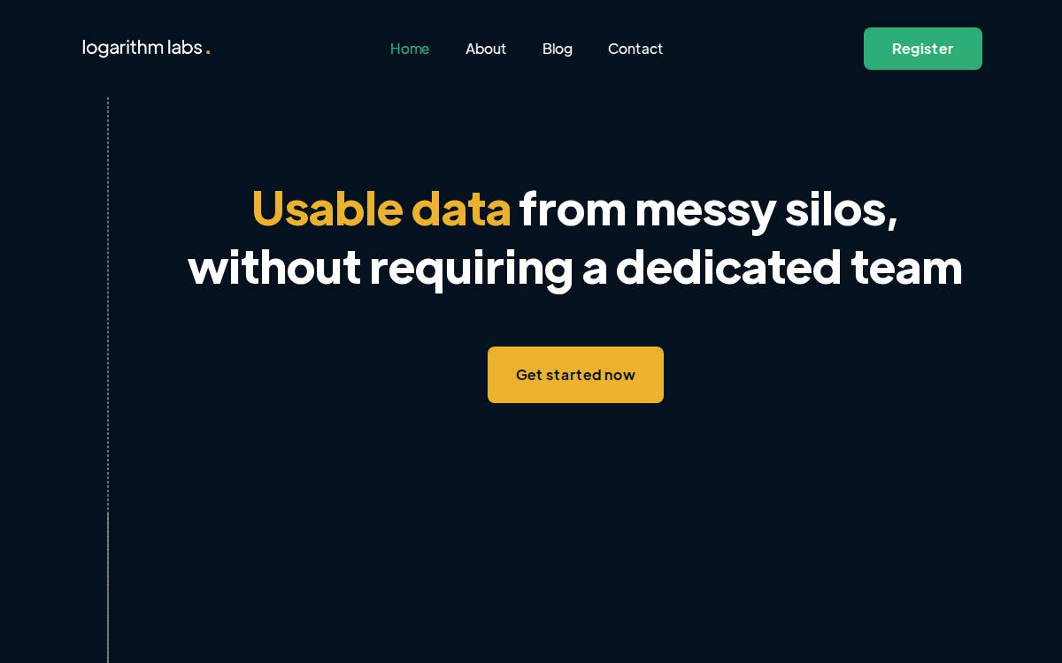 Logarithm Labs website preview