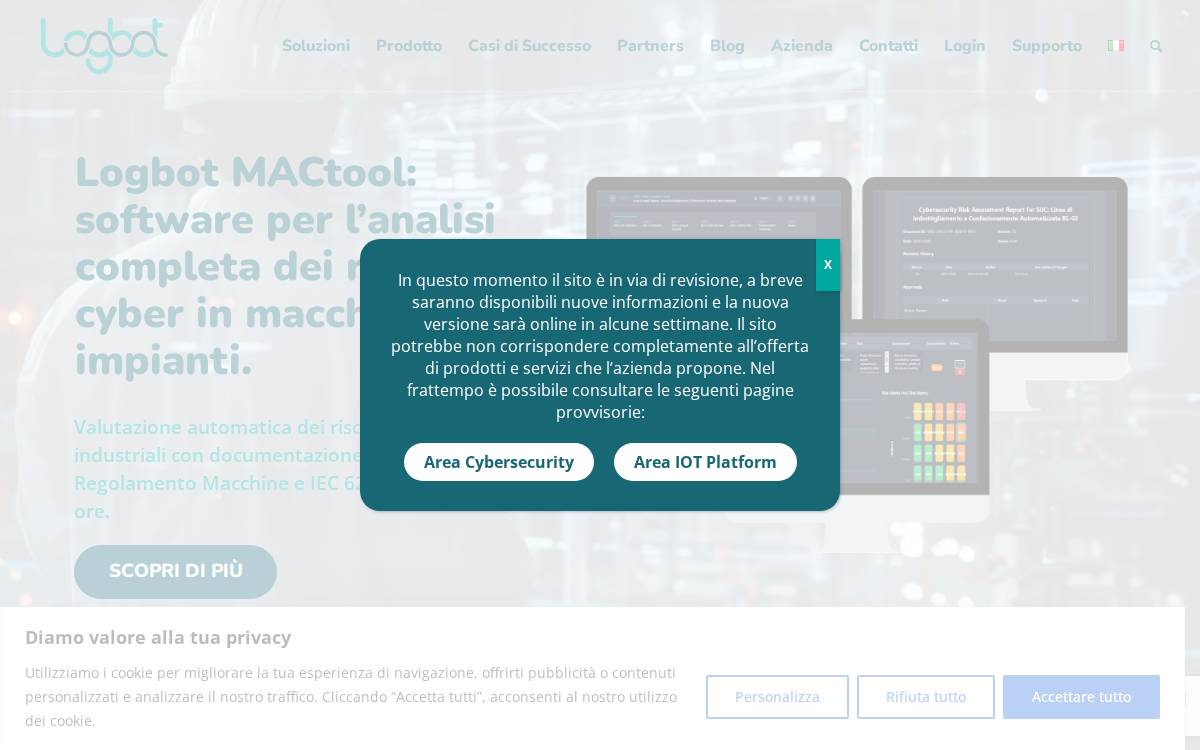 Logbot website preview