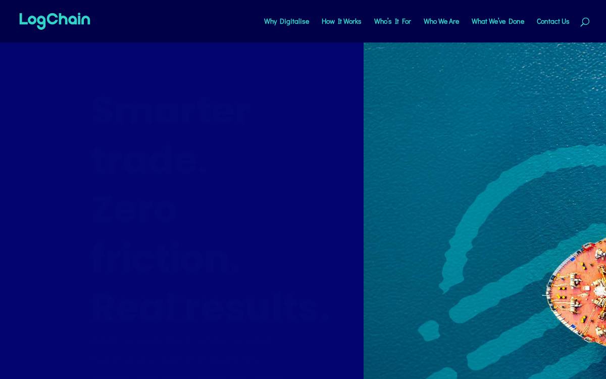 LogChain website preview