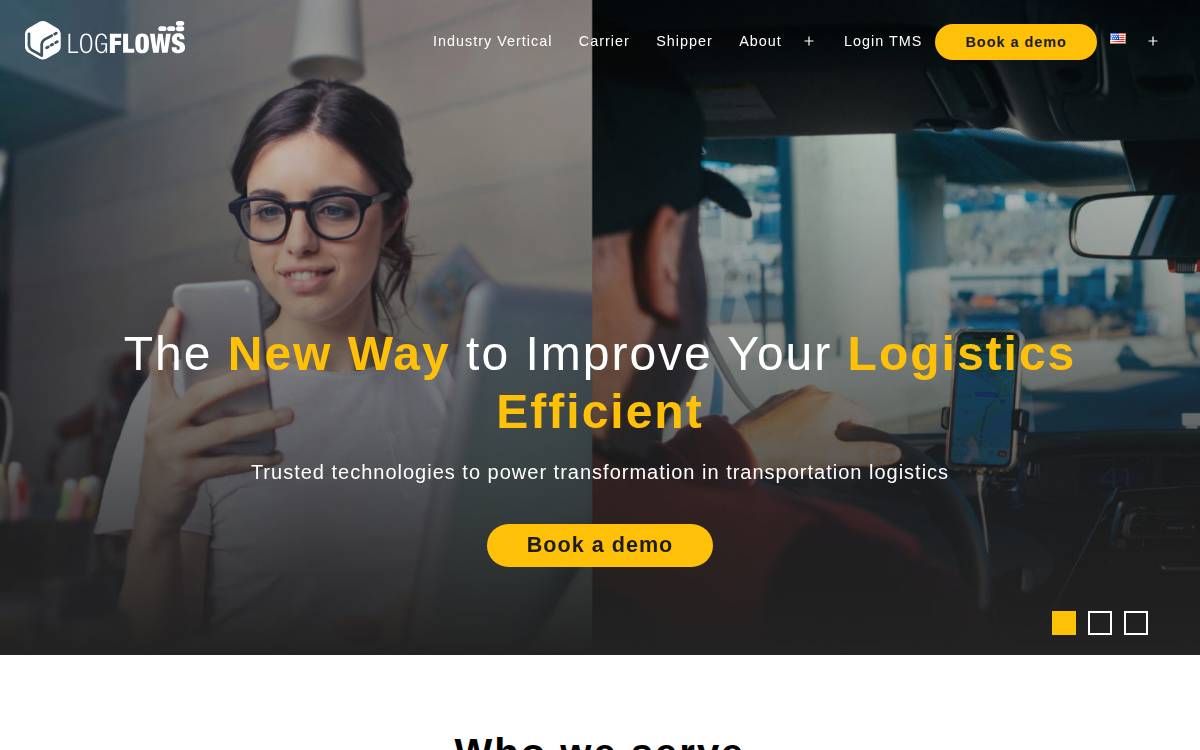 Logflows website preview
