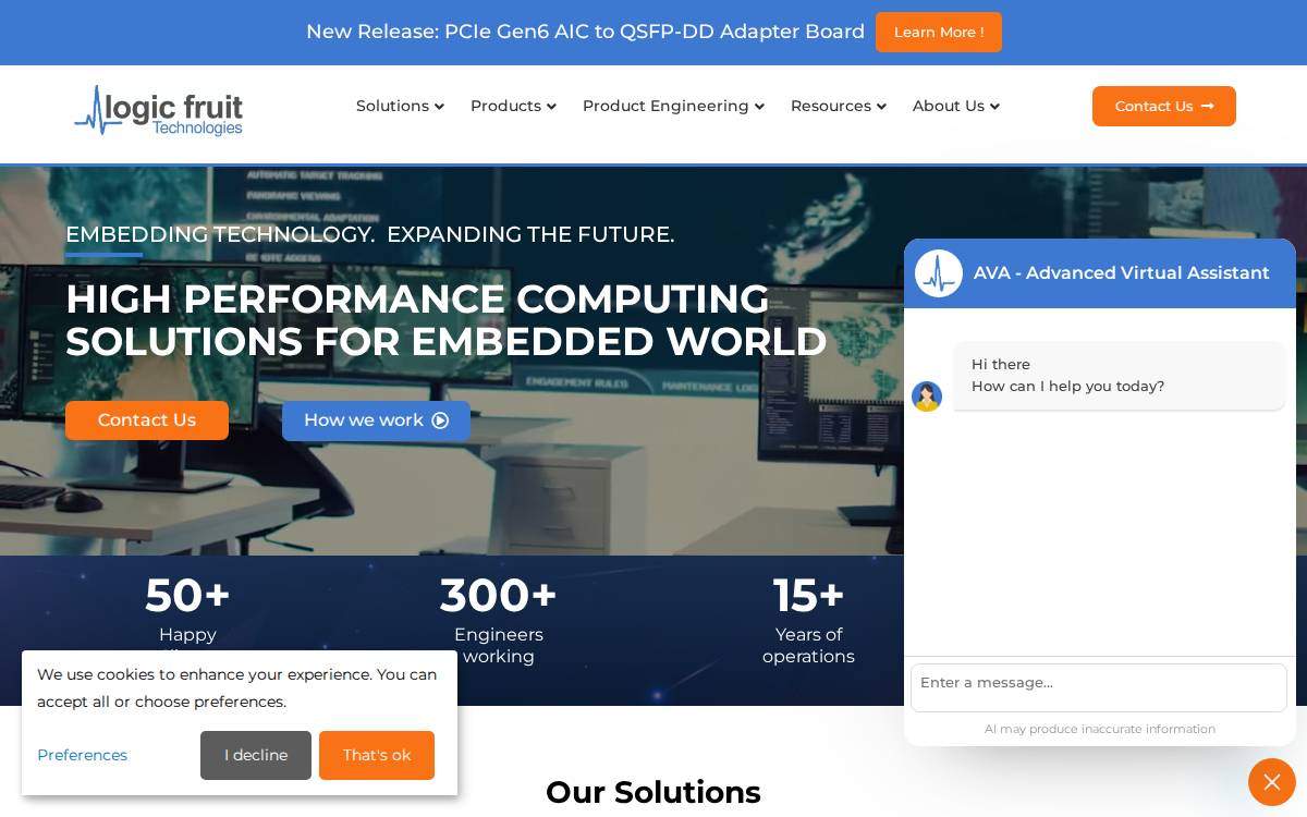 Logic Fruit Technologies website preview