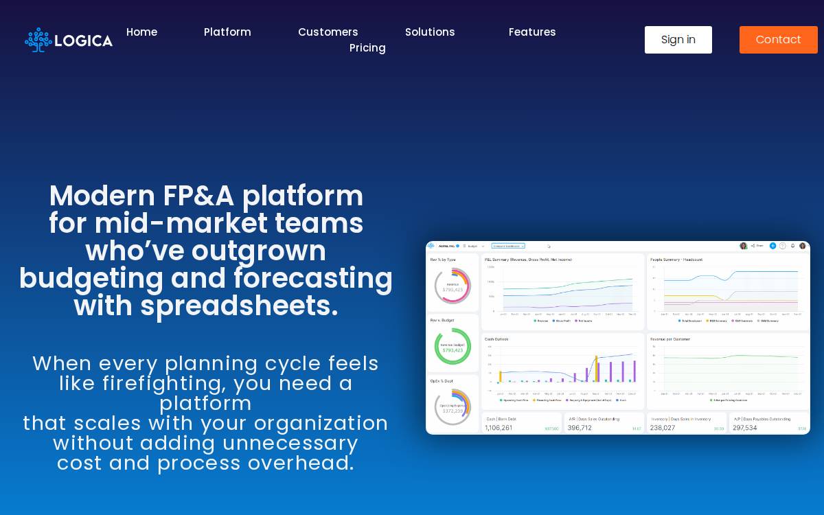 Logica website preview