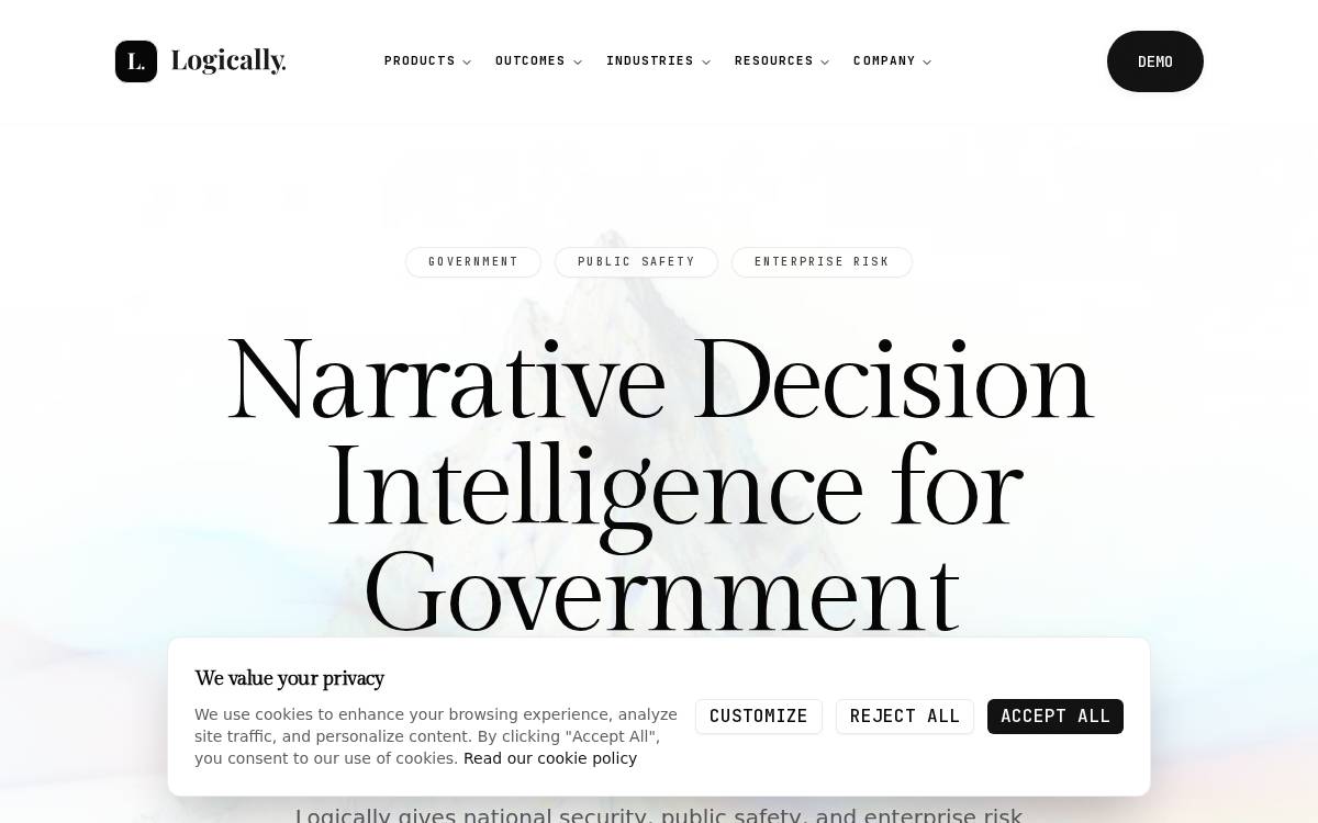 Logically website preview