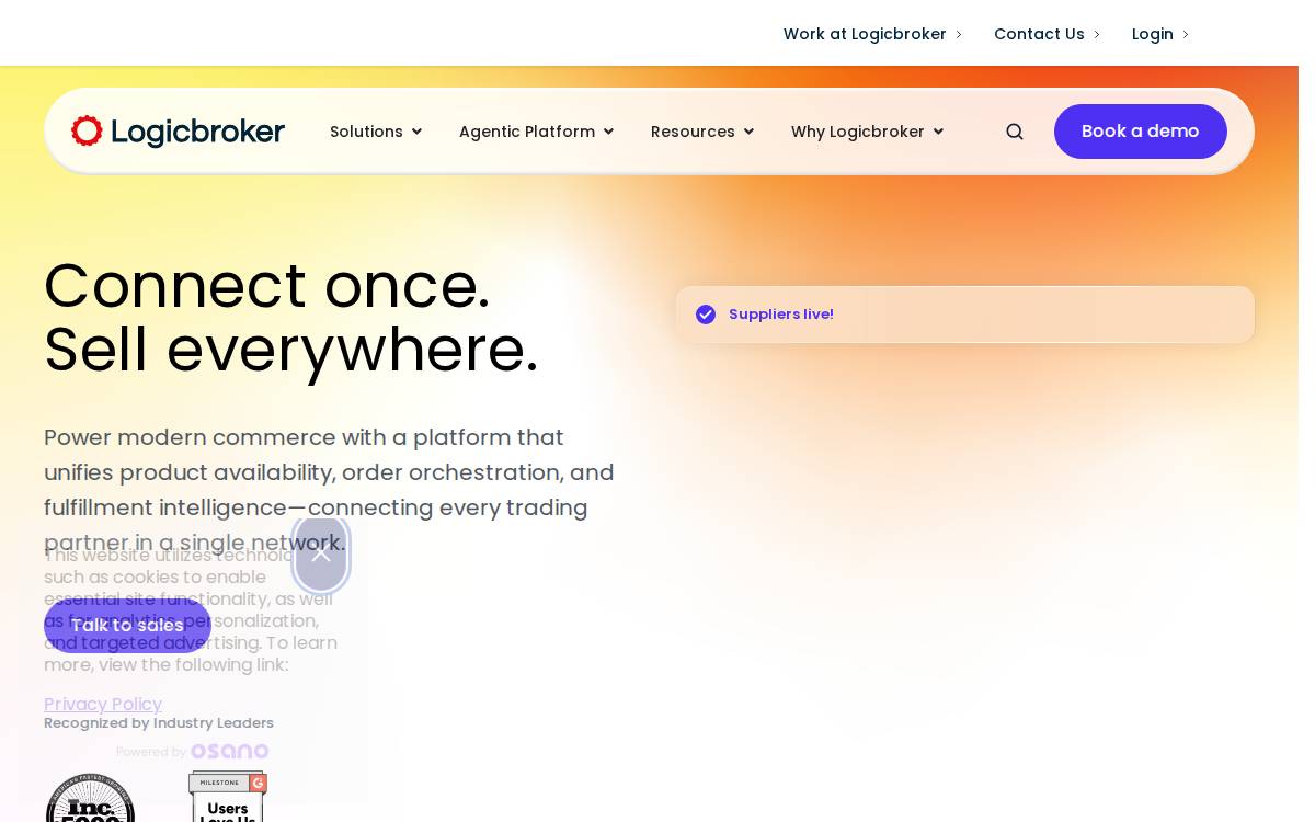 Logicbroker, Inc. website preview