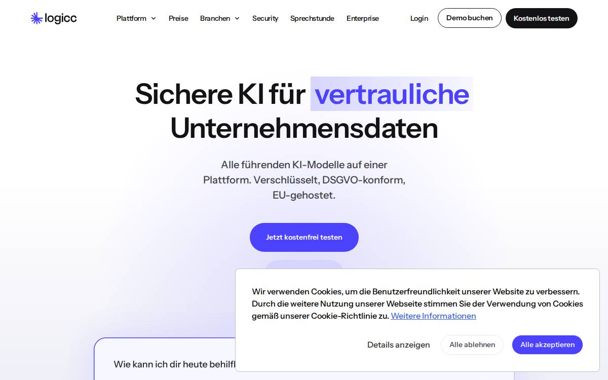 Logicc website preview