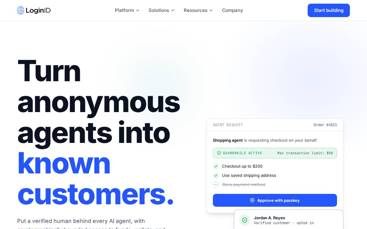 Login ID website preview