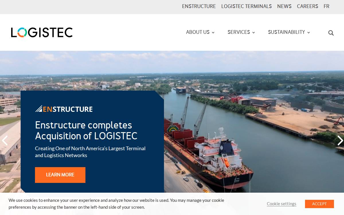 Logistec website preview