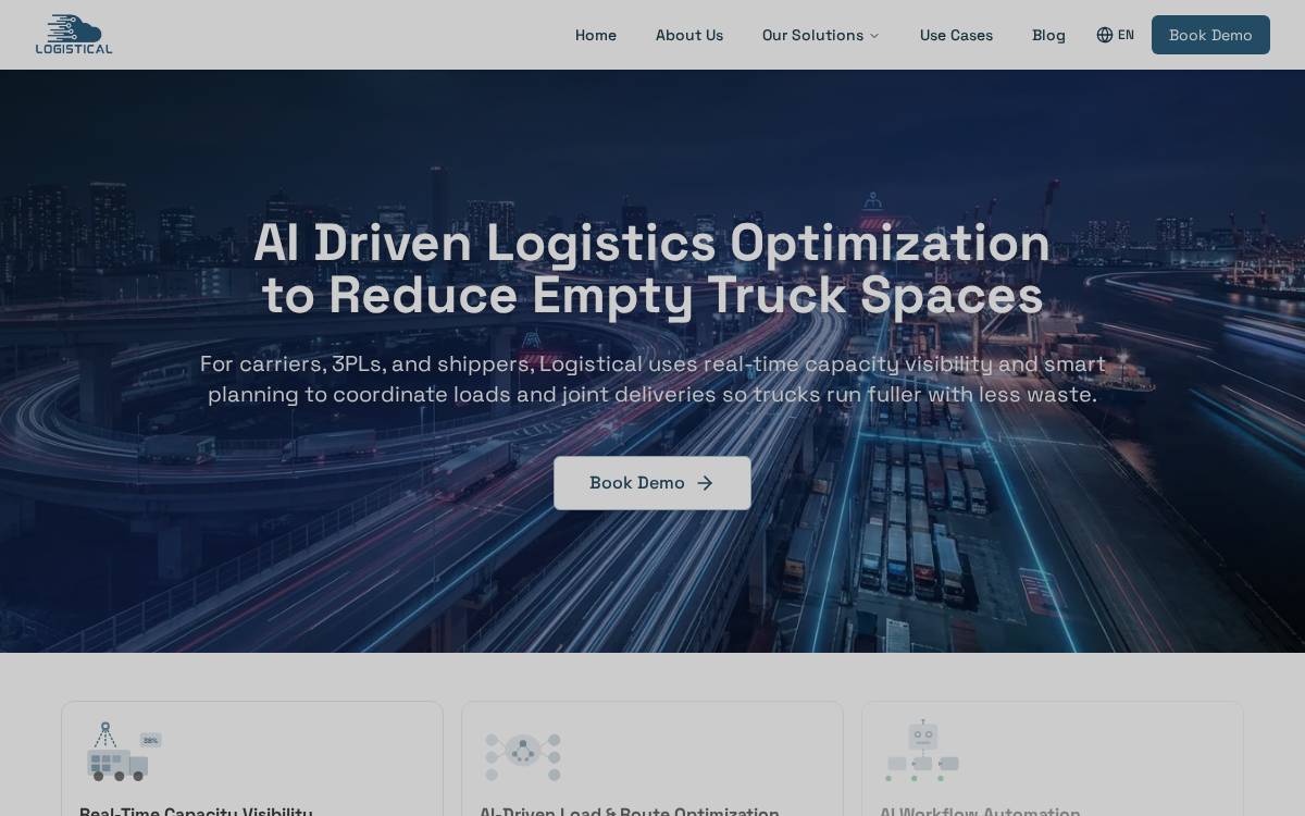 LOGISTICAL website preview