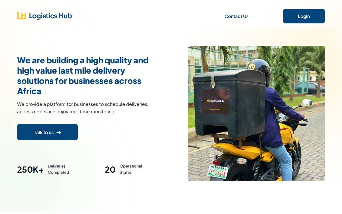 Logisticshub website preview