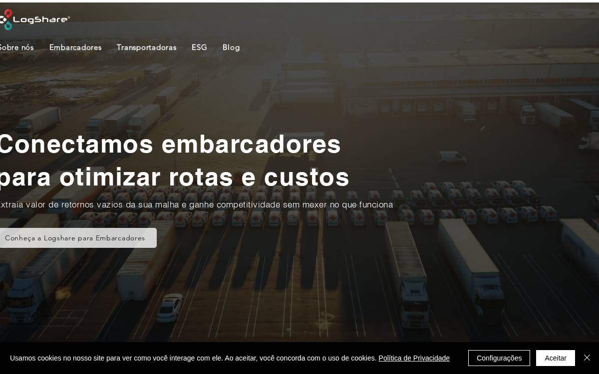 LogShare website preview