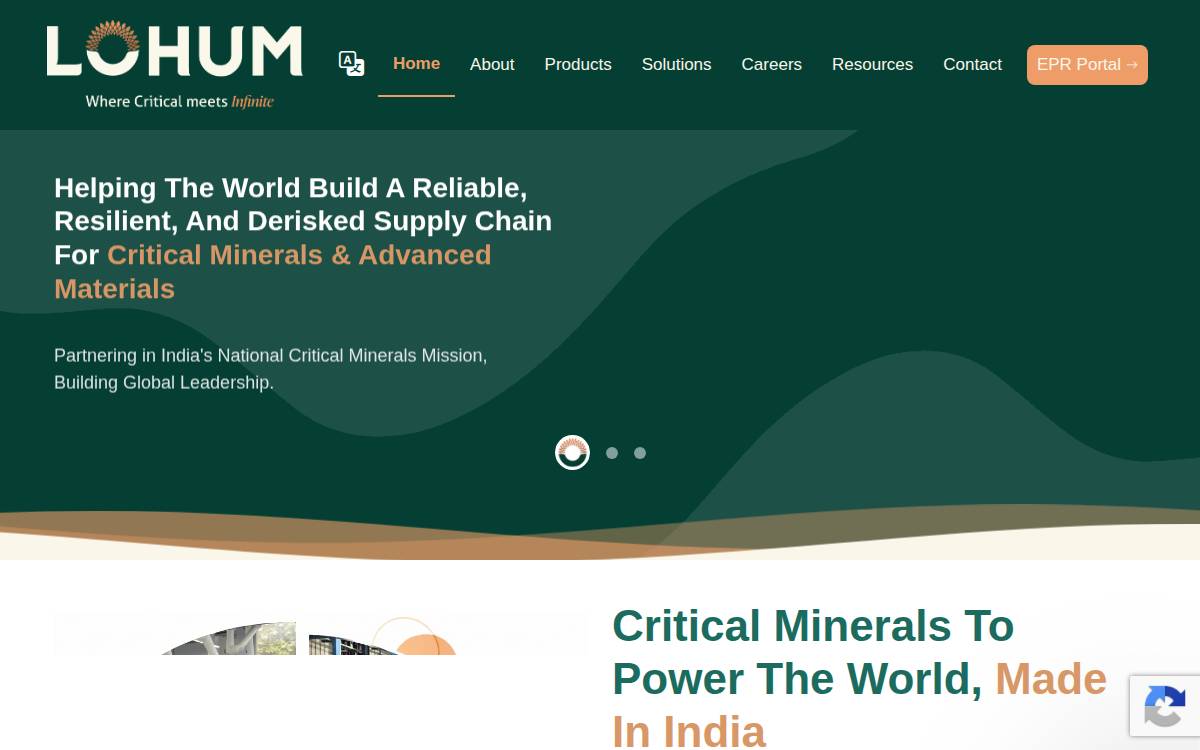 Lohum website preview