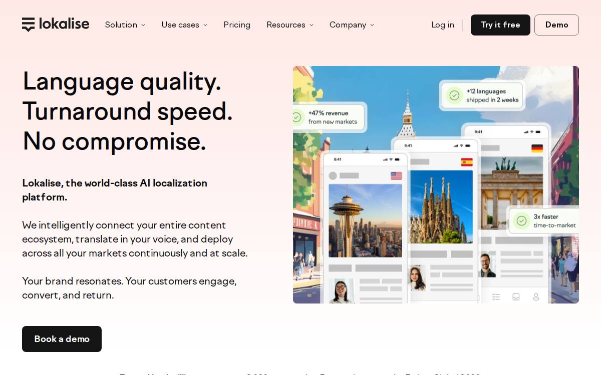 Lokalise website preview