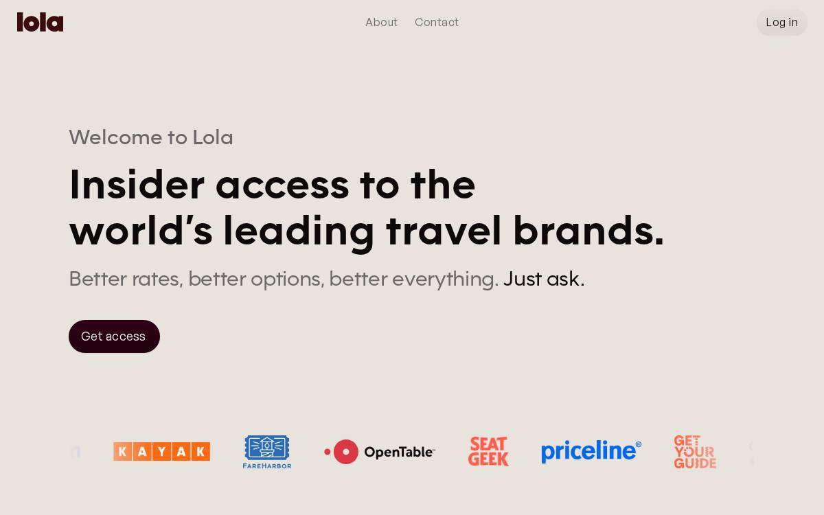 Lola website preview
