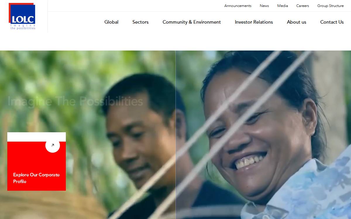 LOLC Holdings PLC website preview