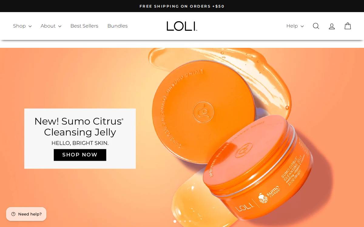 Loli Beauty website preview