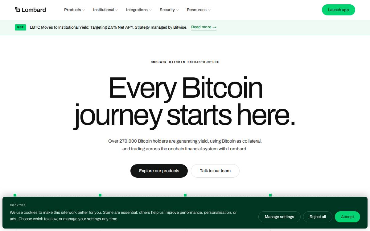 Lombard Infrastructure / 2024 website preview