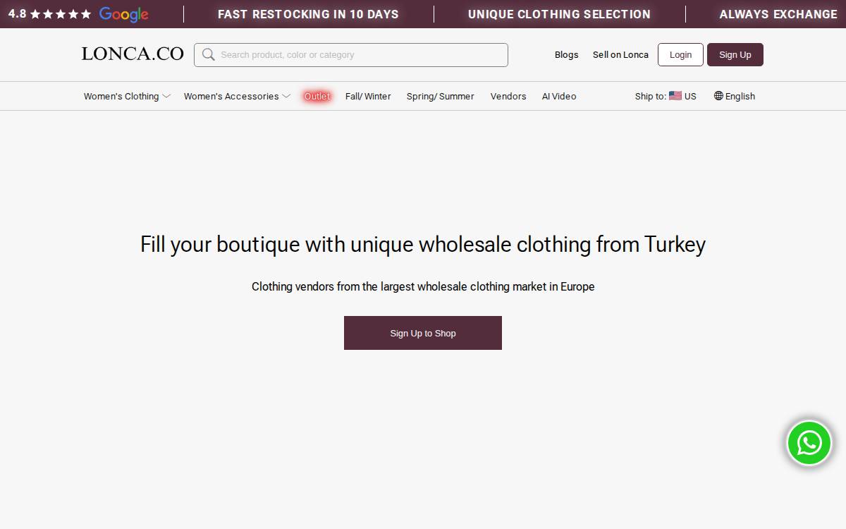 Lonca website preview