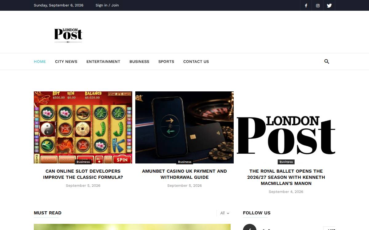 London Post.Co website preview