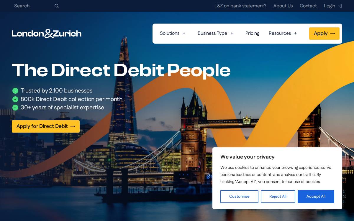 Londonandzurich website preview