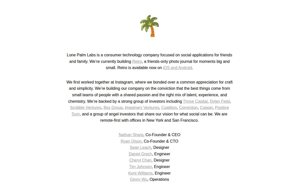 Lone Palm Labs website preview