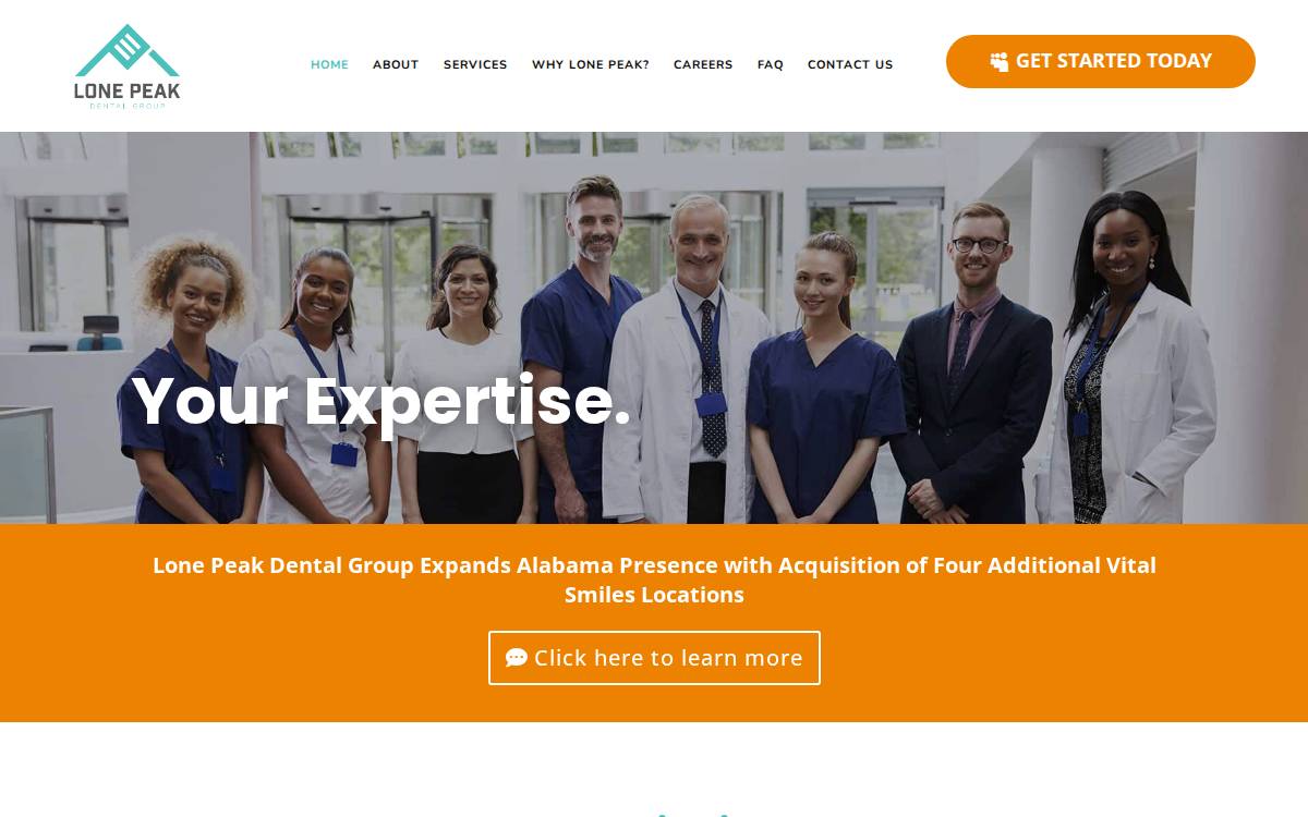 Lone Peak Dental Group website preview