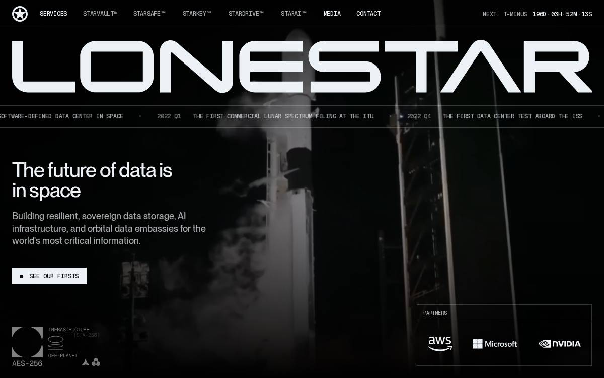 Lonestar Data Holdings website preview