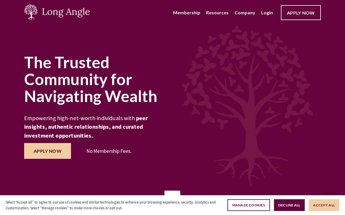 Long Angle website preview