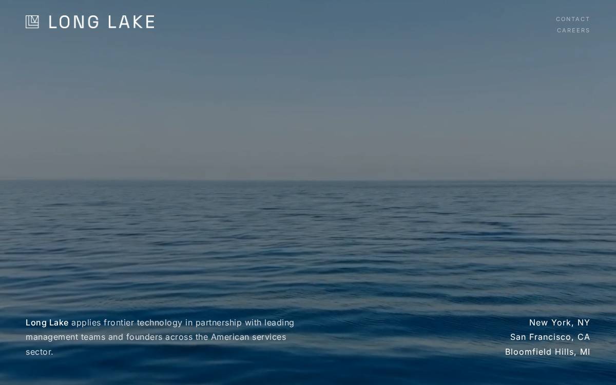 Long Lake website preview