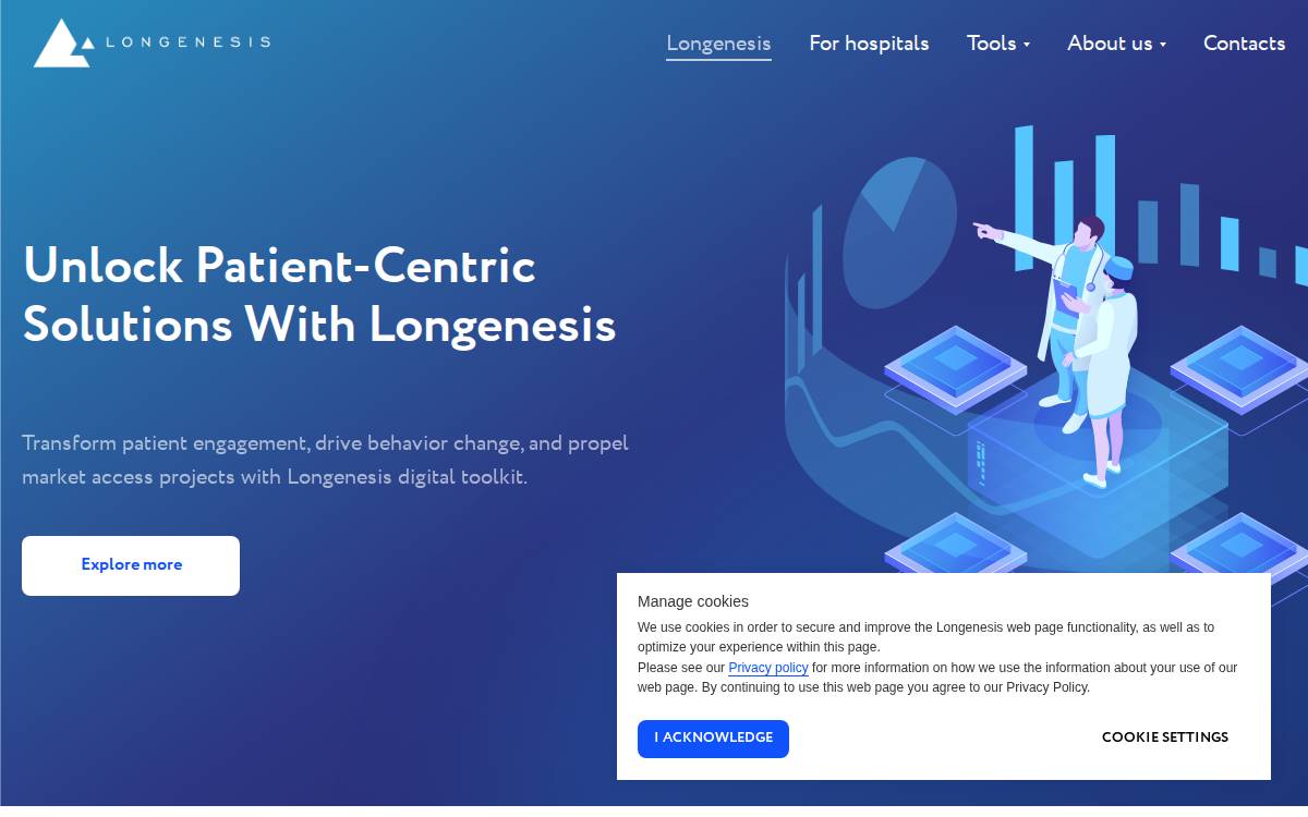 Longenesis website preview