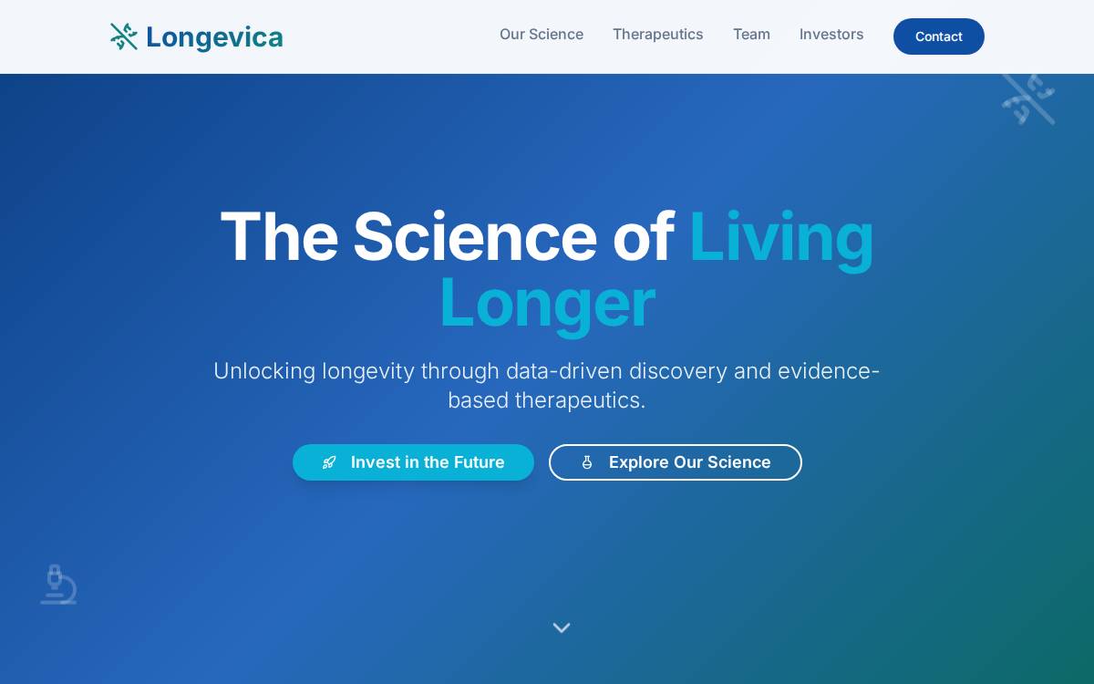 Longevica website preview