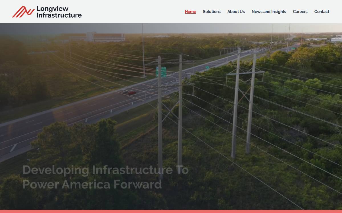 Longviewinfra website preview