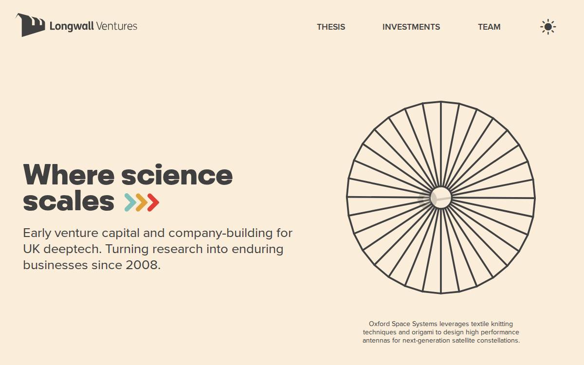 Longwall Ventures website preview