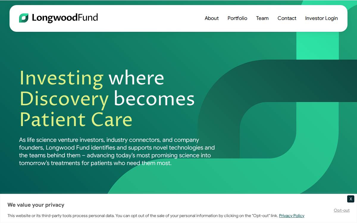 Longwood Fund website preview
