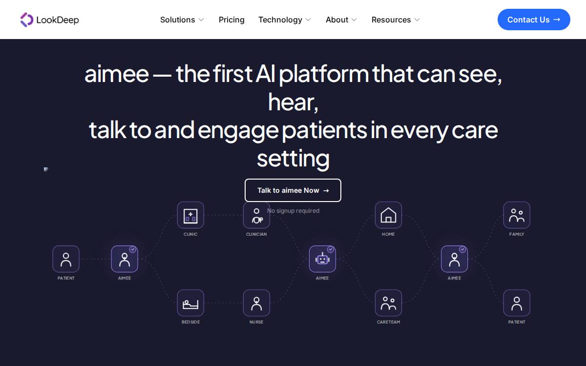 Lookdeep Health website preview